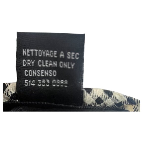 Red Dog Mens Necktie 100% Polyester Black & White Checkered With Red Dog Graphic - Picture 6 of 9